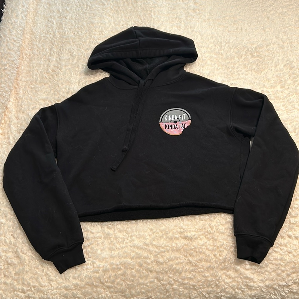 Kinda Fit Kinda Fat Cropped Sweatshirt